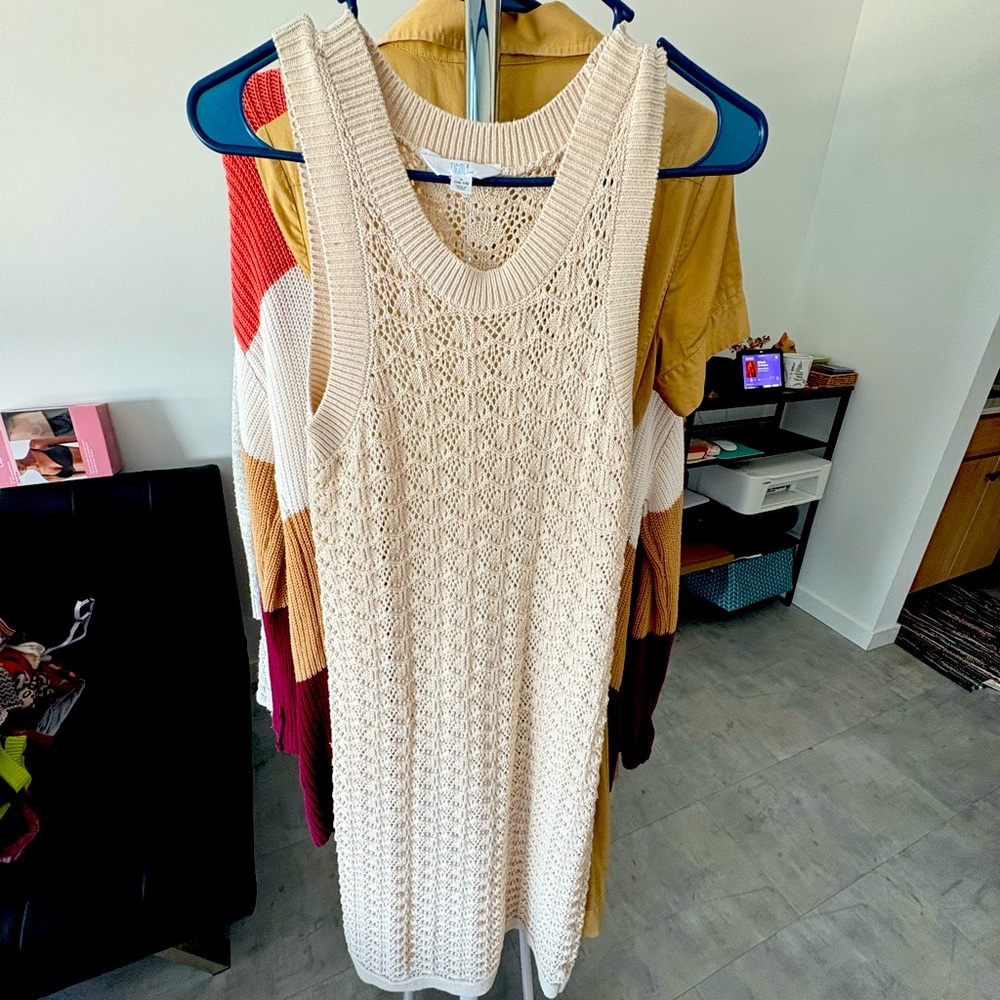 Time and Tru Women's Sleevless Crochet Dress Size M-L